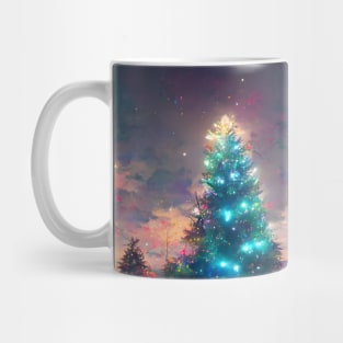 Winter Holiday Chrismas tree Landscap gift designs Series 02 Mug